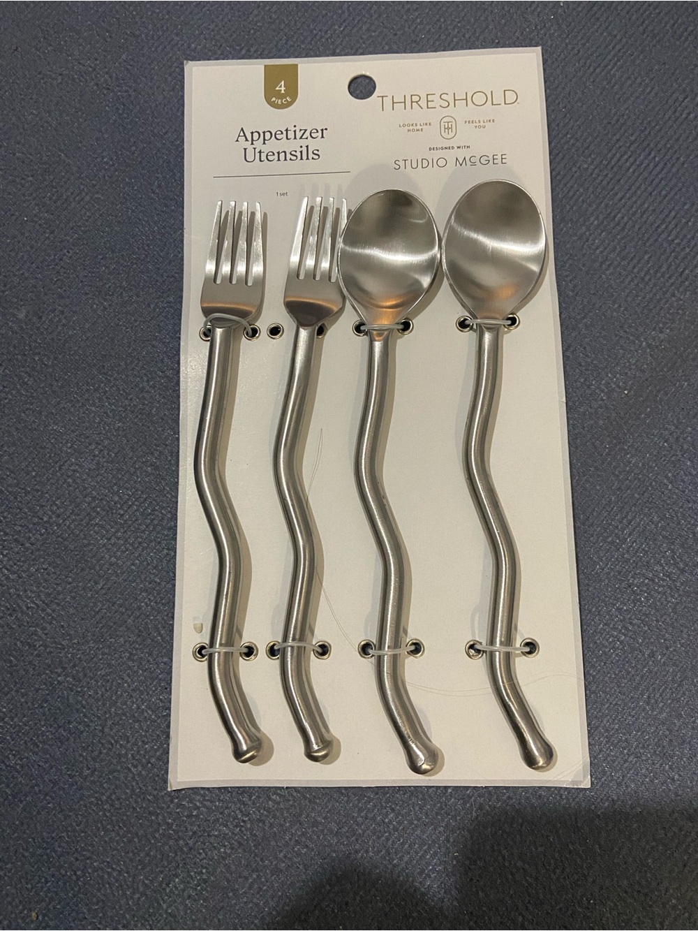 Appetizer Utensils Set - Threshold designed with Studio McGee, NEW 4 Pieces